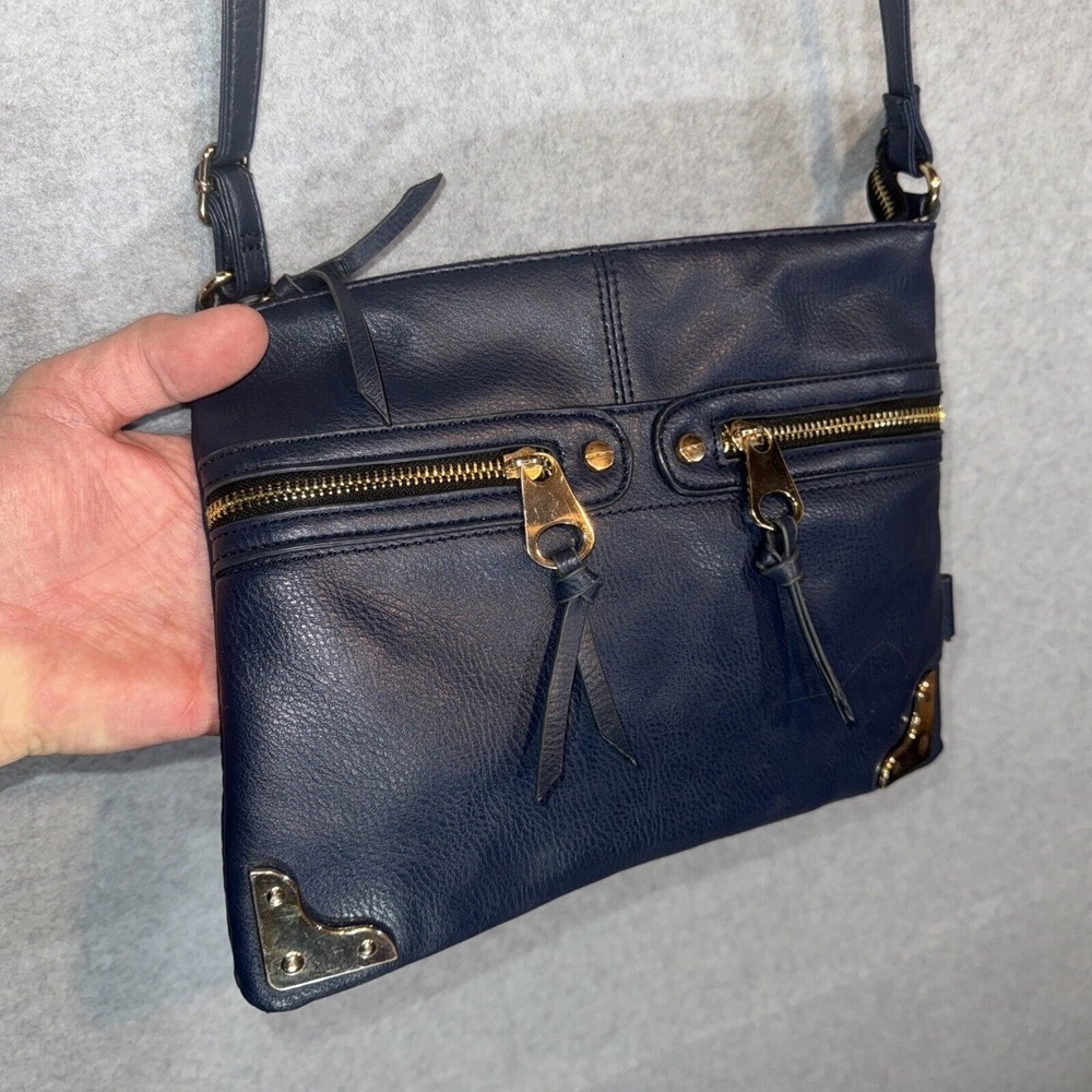 Cesca Blue Crossbody Small to Medium Purse